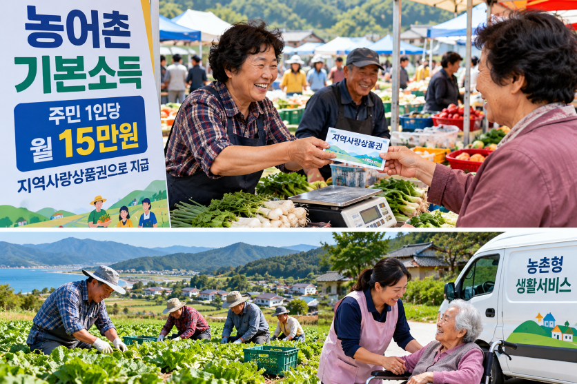 농어촌 기본소득 ‘월 15만원’ 지역경제로 돌린다…17개 군 경쟁 돌입