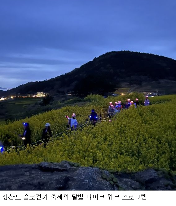 청산도 야간 관광·슬로걷기 축제 ‘달빛 나이트 워크’ 인기…별빛 포토투어까지 체류형 관광 강화