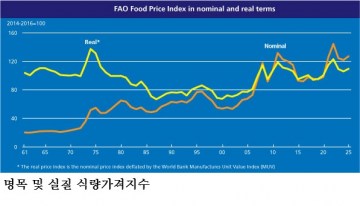 [한국농어민뉴스] 식량농업기구(FAO) 세계식량가격지수 전월 대비 0.4% 하락