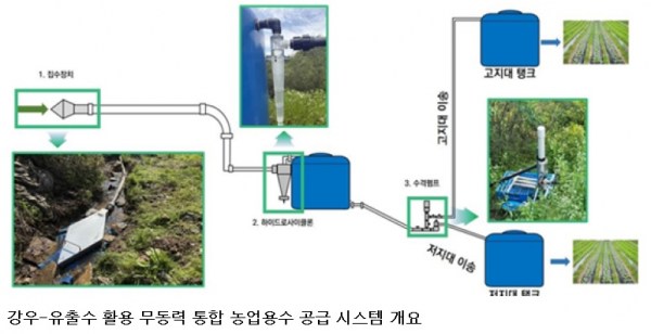 전기도 지하수도 필요 없다…‘빗물’로 농업용수 확보, 물 부족 최대 57% 줄였다
