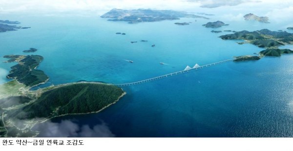 완도 약산~금일 연륙교 예타 통과…4,550억 투입 ‘섬 주민 숙원’ 풀린다