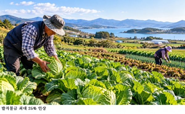 2027년 밭직불금 최대 25% 인상…논과 지급단가 동일, 농업인 소득지원 확대